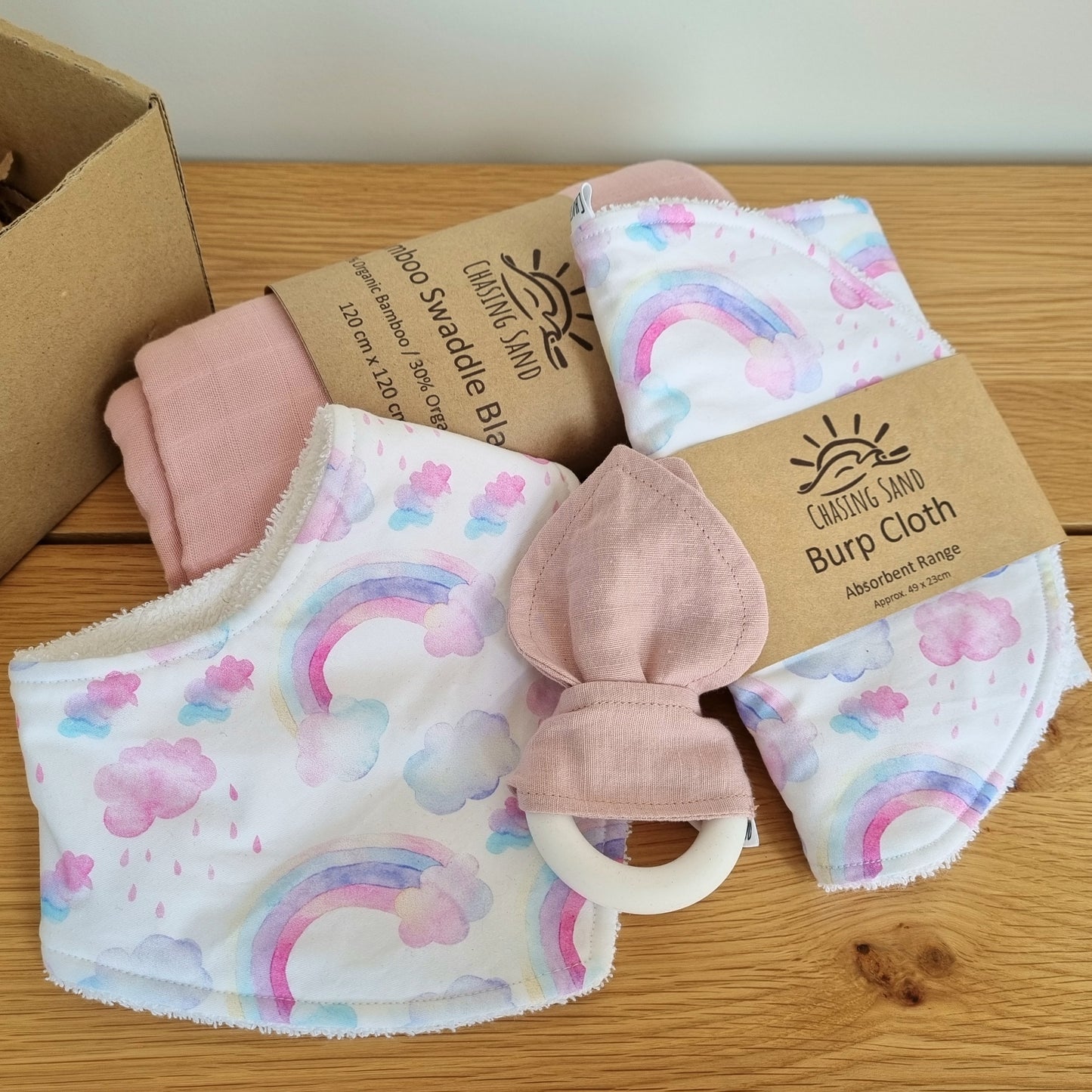 For Baby Swaddle Gift Box - Rainbow Fun