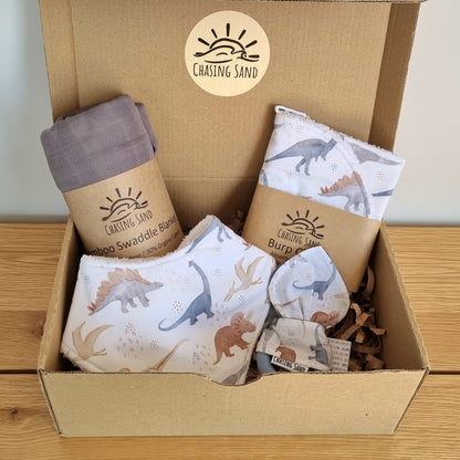 For Baby Swaddle Gift Box - Dino Fun