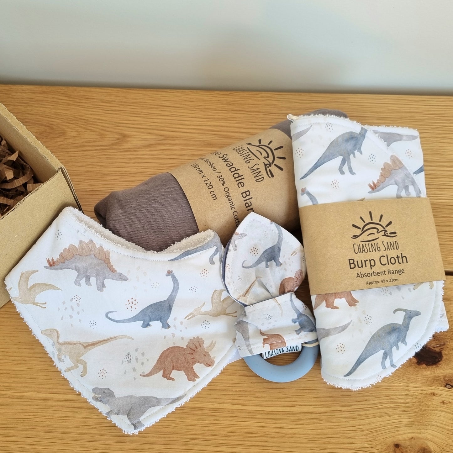 For Baby Swaddle Gift Box - Dino Fun