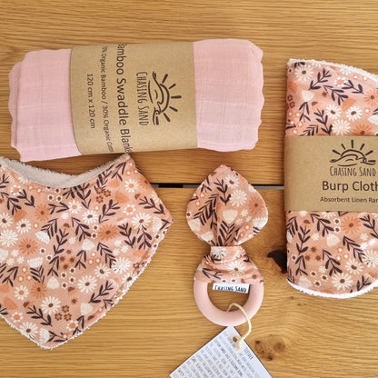 For Baby Swaddle Gift Box - Spring Flowers