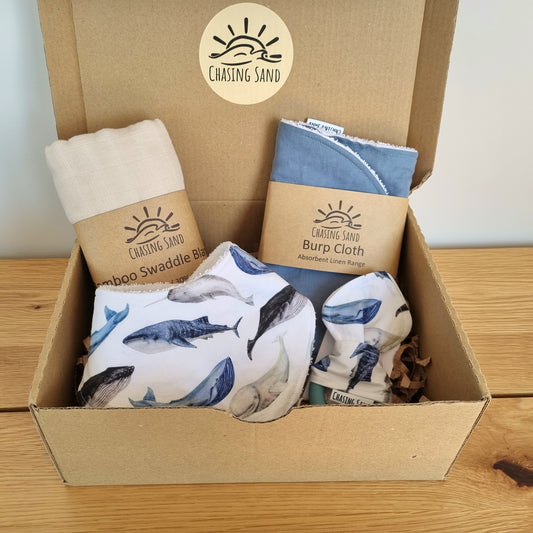 For Baby Swaddle Gift Box - Ocean Life